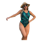 Body Maio Feminino Sem Fecho Verde Folheado Linha Premium Nf