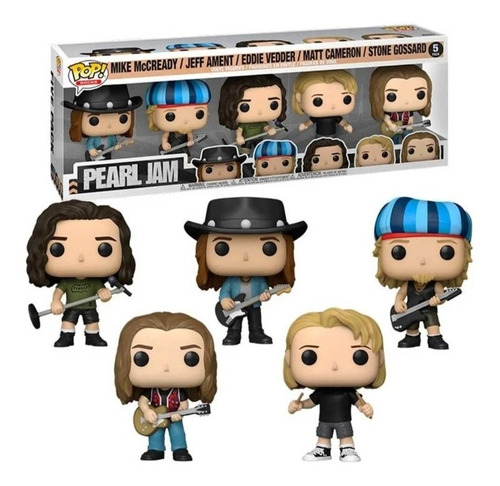 Funko Pop Pearl Jam #5 Banda De Rock Completa - Set 5 Uni