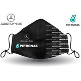 Face Mask F1 Mercedes Benz Petronas Amg Lavable.