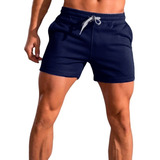 Shorts Hombre Deportivos Gimnasio Liso Running Moda Art.13