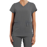 Polera Mujer Scorpi Advance -gris- Uniformes Clínicos