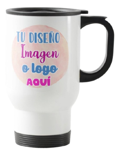 Tazon - Taza Termica Personalizada De Acero Con Tapa 