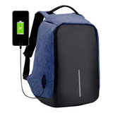 Mochila Antirrobo Impermeable Notebook Usb Anticorte