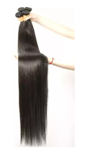 Cabello Natural Extensión 100% Humano 100 Gramos 81 Cm Lisa