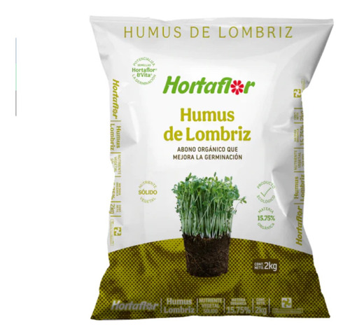 Abono Humus De Lombriz 2 Kg Full