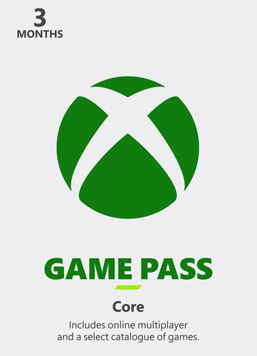 Game Pass Core 3 Meses Nu3v0