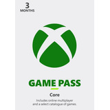 Game Pass Core 3 Meses Nu3v0