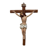 Crucifijo De Pared De 40 Cm, Cruz De Resina Jesucristo