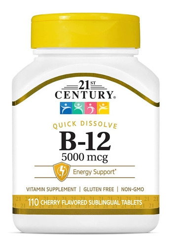 Vitamina B12 Sublingual Premium 5000 Mcg 110 Tabletas B 12
