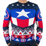 Suéter Navideño Unitalla Sweaters Unisex Capitán América  