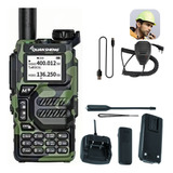 Handy Radio Walkie Toki Uhf Vhf Doble Banda Ptt Am Fm Usb C