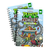 Cuaderno Plantas Vs Zombies Para Pintar Y Colorear Peluche 