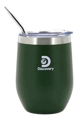 Mate Y Vaso Discovery Con Bombilla 350ml Verde