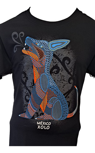 Playera Estampada Serigrafia Fluorescente Xoloescuintle Homb