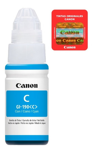 Botella De Tinta Canon Gi-190 C