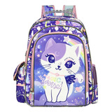 Mochila Para Niñas Mochila Linda De Gato De 16 Pulgadas Para