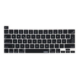 Protector De Teclado Aleman Negro Para Macbook Pro A2141