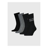 Pack 4 Pares Caltines Vestir Hombre Tommy Hilfiger Negro