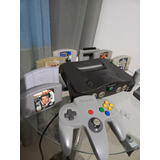 Nintendo 64 + 7 Jogos + 1 Adaptador + Rumble Pak Original.