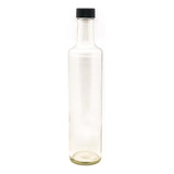 Botella Vidrio Licor Aceite Tapa Rosca 500 Cc Cilindrica X12