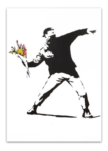 Lienzo Decorativo Para Pared Del Artista Banksy Arte Grafiti