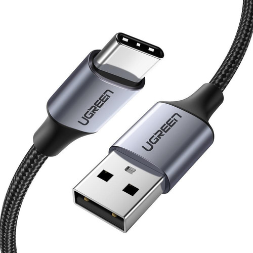 Cable Usb-a 2.0 A Usb-c Ugreen Niquelado Trenzado 2m Negro