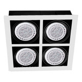 Panel Ar111 4 Luces Cardanico Techo Moderno Blanco Cocina