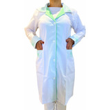 Jaleco Feminino Renda Raissa Bordado Branco E Verde Luxo 