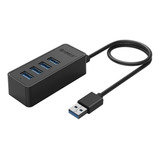 Hub 4 Puertos Usb 3.0 Desktop Orico Con Indicador Led