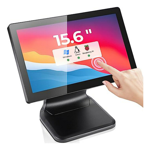 Monitor Táctil Pos De 15.6 , Led Retroiluminado, Multitáctil