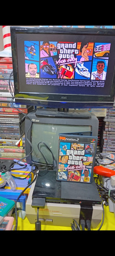 Consola Ps2 Slim Completo Con 1 Juego Funcionando Al 100