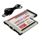 Tarjeta Express Usb 3.0 Pcmcia Dual 2 De 54 Mm Con Velocidad