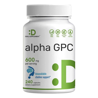 Deal Suplement Alpha Gpc 600 Mg Con 240 Caps. Salud Cerebral Sabor S\u002Fn | Envío gratis