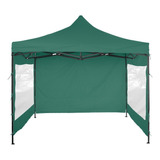 Gazebo Plegable Autoarmable Paredes 3x3 Impermeable Ct Color Verde