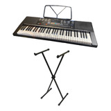 Teclado Musical Profissional 61 Teclas Usb Com Suporte