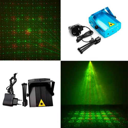 Proyector Laser E-06 Audiorítmico Efectos Figuras Dj Fiesta