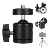 Adaptador Ballhead Para Tripe Ring Light Pedestal 1/4 Ou 3/8