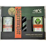 Licor Jägermeister 56 Selected 1 Litro + 3 Shot Metalicos.