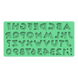 Molde Silicon Abecedario Comic Letras Mayusculas 