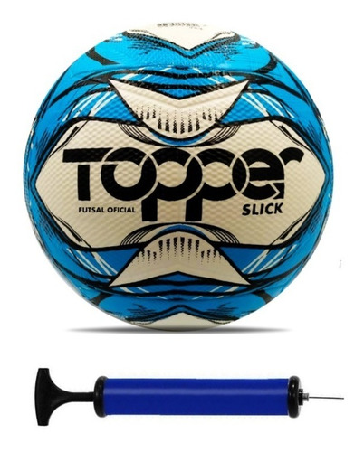 Bola Futsal Topper Slick + Bomba De Ar