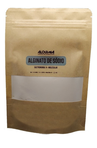 Alginato De Sódio - 100g Gastronomia