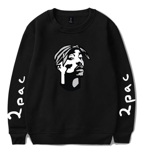 Sudaderas Sweater 2pac Tupac Shakur Hip Hop Moda Unisex Log