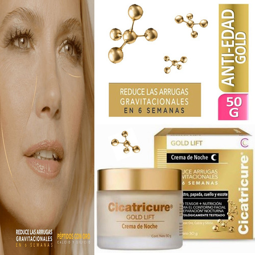 Crema Cicatricure Gold Lift Crema De Noche De 50ml