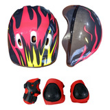 Protecciones Para Patines Rollers Casco Coderas Niños Niñas