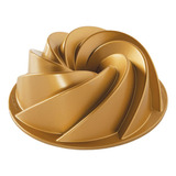 Nordic Ware Heritage Bundt 6 Tazas, Color Dorado