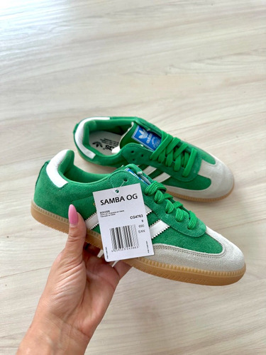 Tênis adidas Samba Verde Bandeira Special Edition Tamanho 39