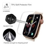 Combo 3 Micas Protectoras De Tpu Para Apple Watch Series 4