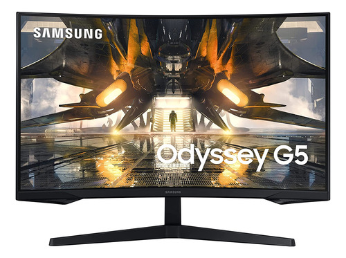 Monitor Samsung 27  Odyssey G55a Qhd 165hz 1ms Freesync Curv