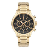 Relógio Technos Masculino Grandtech Dourado - Js25bba/1p Cor Do Fundo Preto