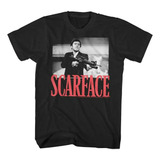 Axw Camisa Scarface Con Estampado De Tony Montana Big Guns